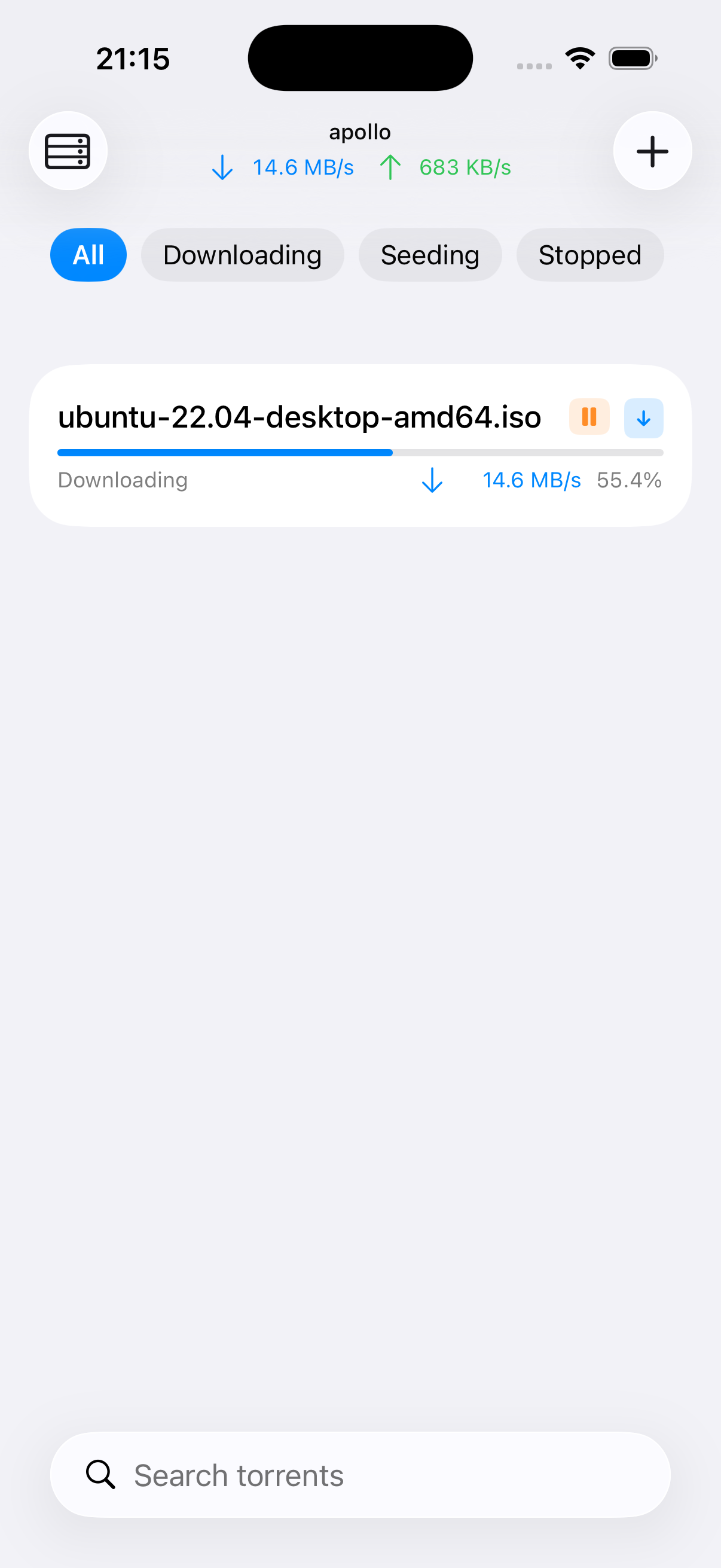 Clutch on iOS in light mode